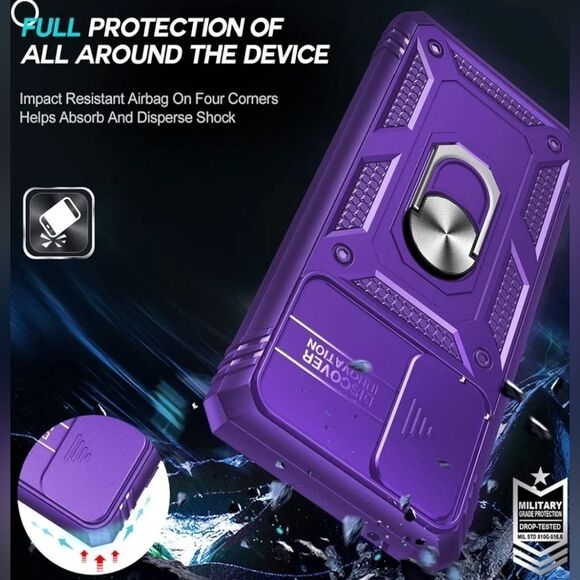 🔸️NIB Purple Galaxy S20 FE 5G Screen Protector & Phone Case Set - Picture 4 of 9